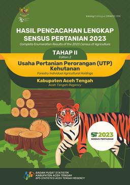 Hasil Pencacahan Lengkap Sensus Pertanian 2023 - Tahap II Usaha Pertanian Perorangan (UTP) Kehutanan Kabupaten Aceh Tengah