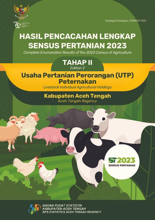 Hasil Pencacahan Lengkap Sensus Pertanian 2023 - Tahap II: Usaha Pertanian Perorangan (UTP) Peternakan Kabupaten Aceh Tengah